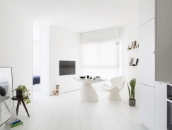 黑與白的魅力:幹淨簡約的黑白公寓設計