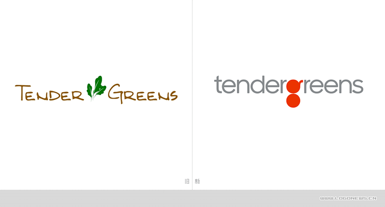 美国连锁快餐店Tender Greens启用新LOGO 突出字母“g”