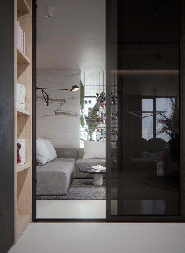 宁静的白色空间：基辅现代简约的公寓设计