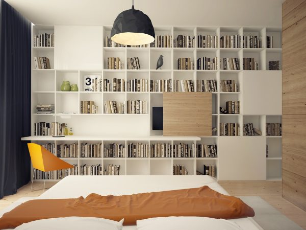 22个充满书香的卧室书柜设计