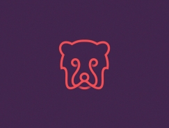 Yuri Kartashev線描風格動物logo設計