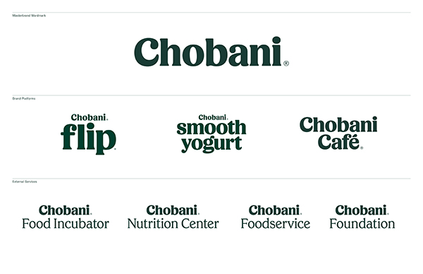 美國酸奶領導品牌Chobani更新LOGO及品牌形象