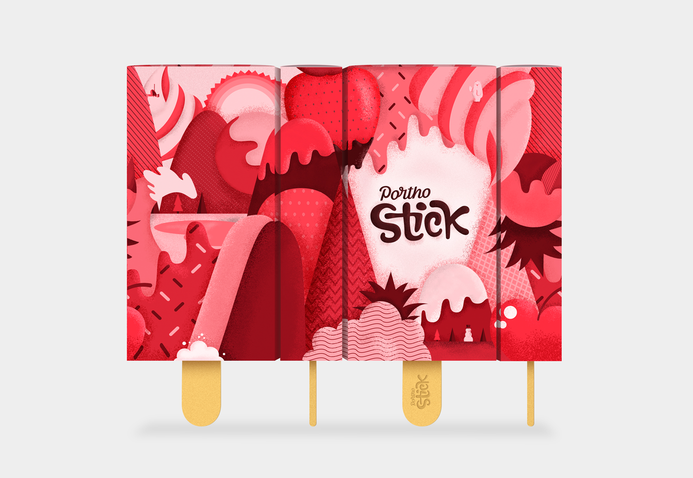 Portho Stick冰棒包装设计