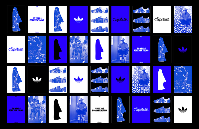 Adidas Superstar 50周年纪念版包装和视觉设计