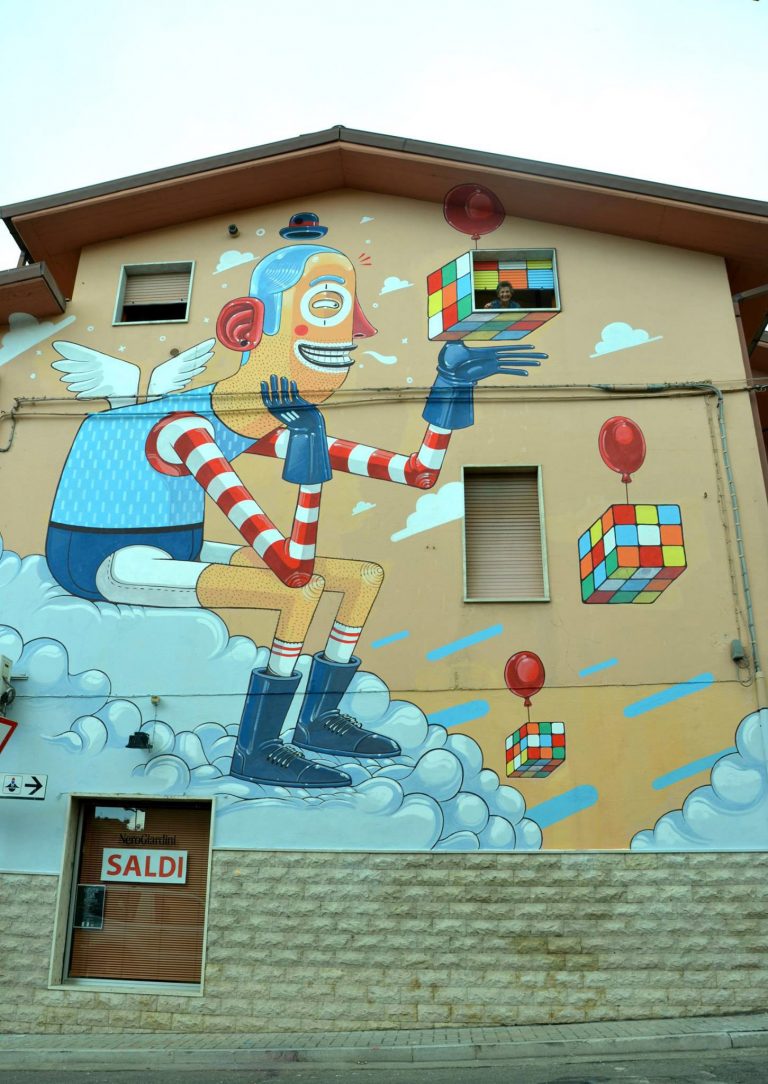Diego Della Posta街头涂鸦艺术作品