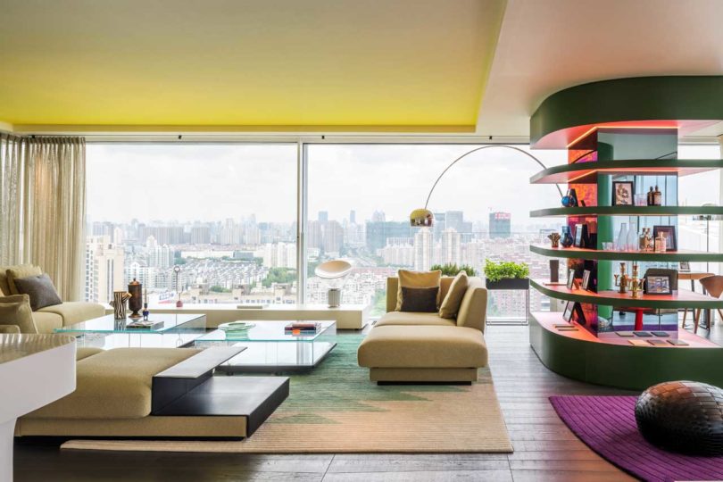 色彩空间：上海充满活力的250平米住宅装修设计