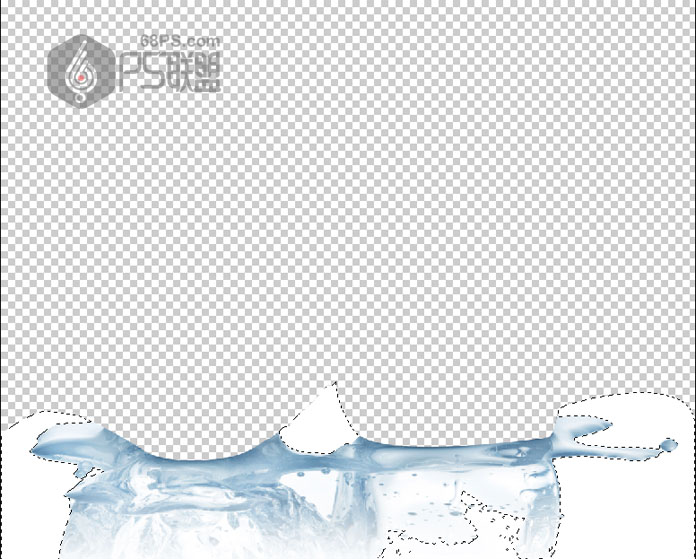 Photoshop快速抠出透明冰块教学