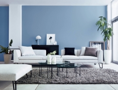 30個寧靜放鬆的藍色系客廳裝修設計