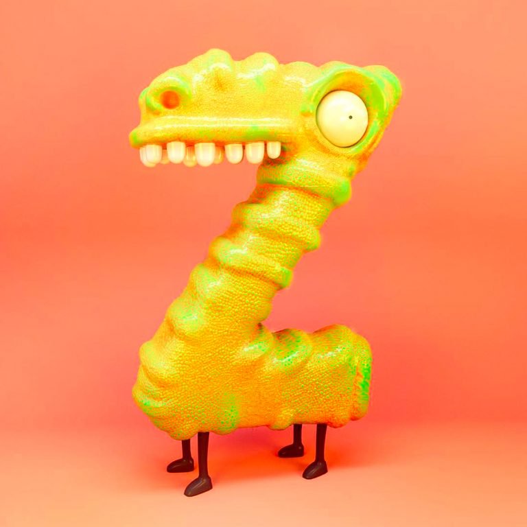 Albert Carruesco可爱的3D小怪物插画