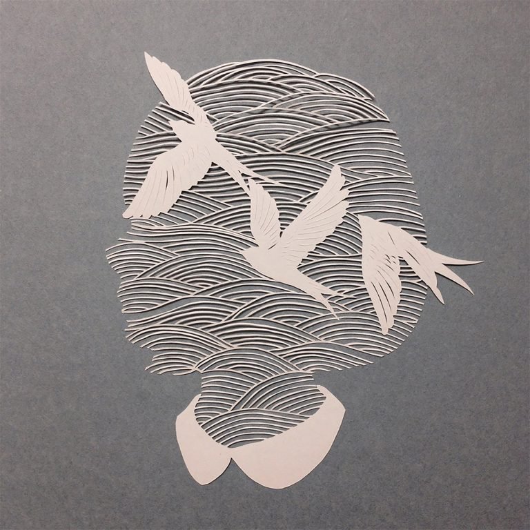 Kanako Abe精致的剪纸艺术作品