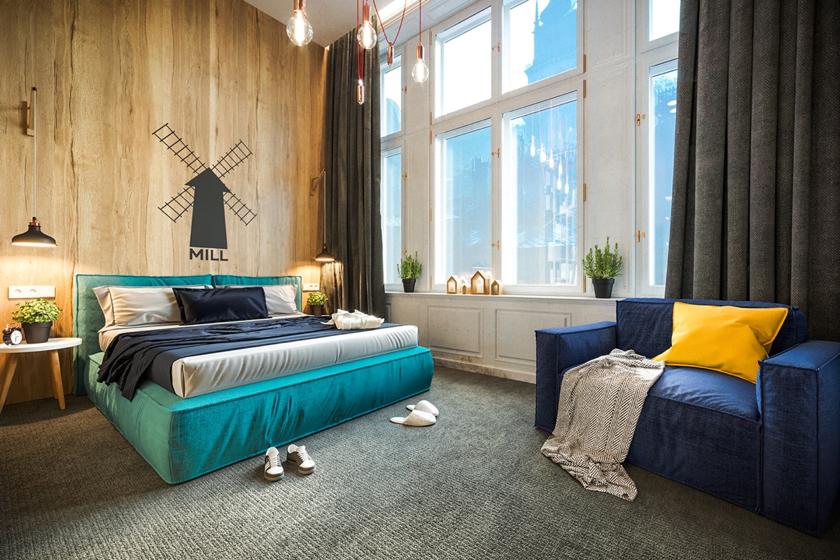 3个城市主题卧室：酒店式套房设计