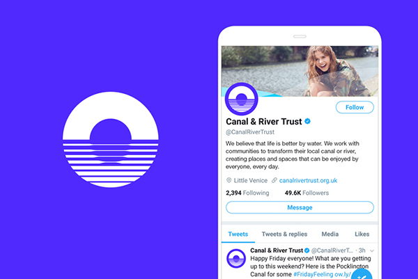 英国维护河流的非营利组织Canal＆River Trust更新品牌LOGO