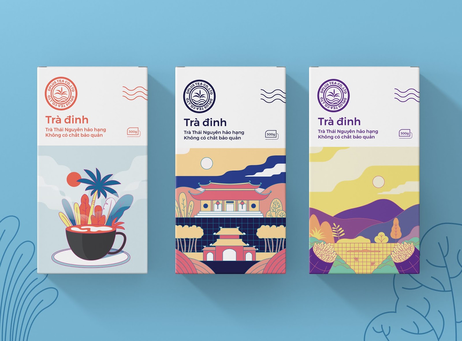 Tra Dinh茶包装设计