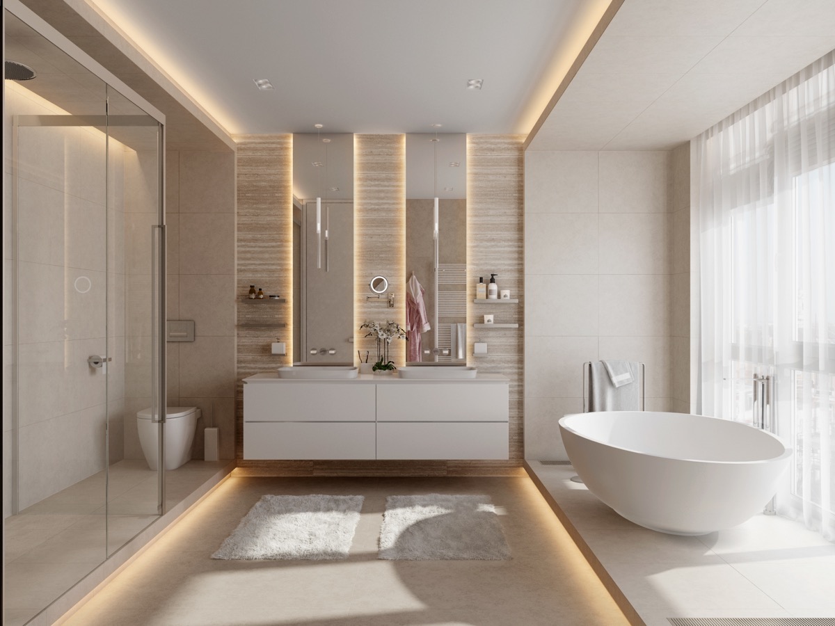 50个奢华豪宅浴室装修设计