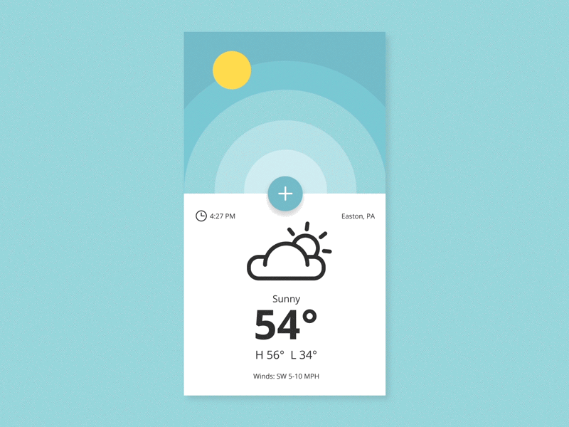 30款天气APP界面UI设计