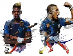 巴黎插畫師Yann Dalon：世界杯法國隊球星肖像插畫