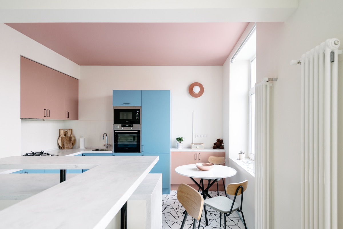 50个浪漫粉色厨房设计