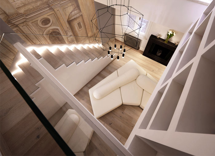 优雅的白色和迷人的现代感：罗马精致艺术风格奢华住宅
