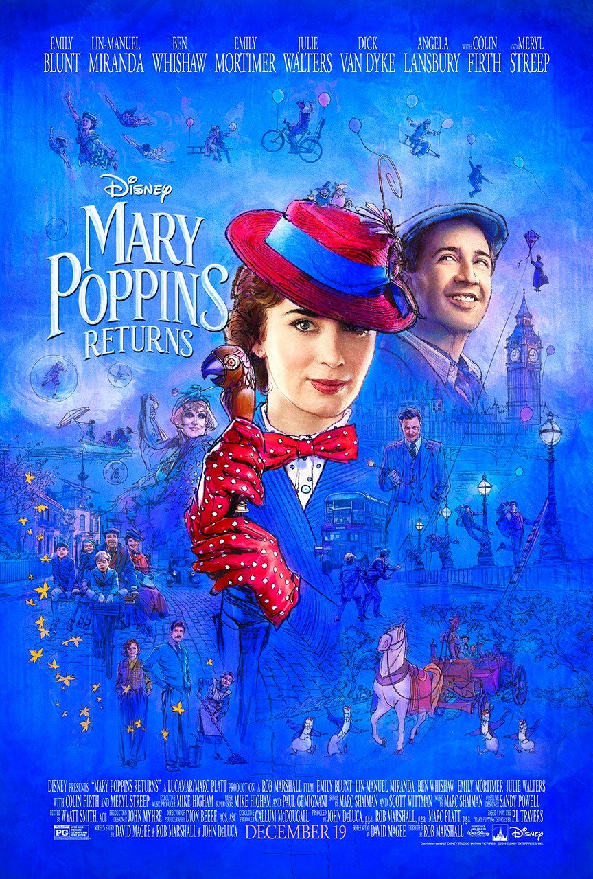 电影海报欣赏：新欢乐满人间(Mary Poppins Returns)