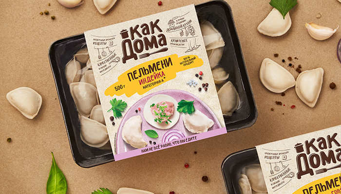 Kak Doma速冻食品包装设计