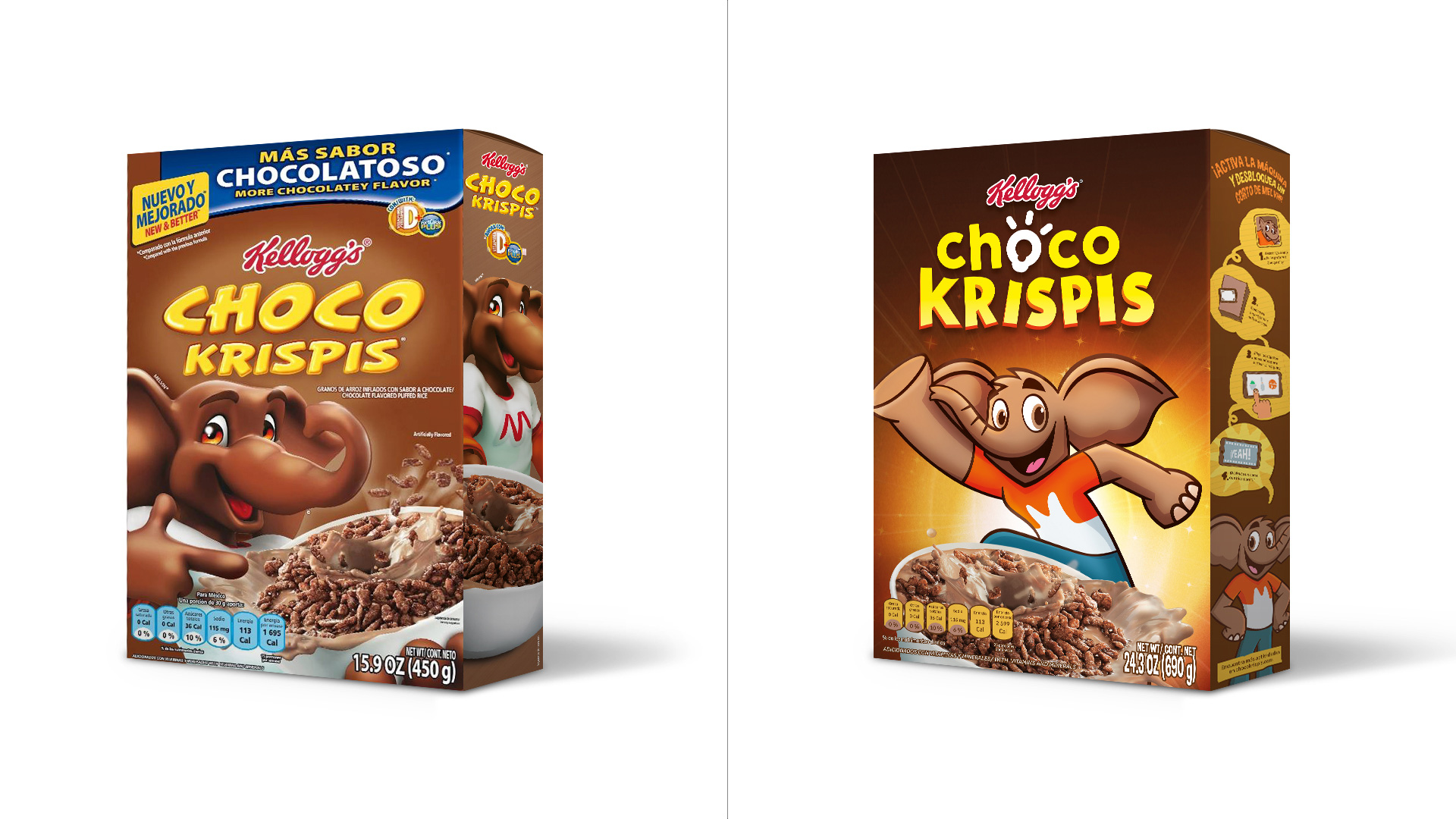 早餐麦片品牌Choco Krispis的新标识和包装