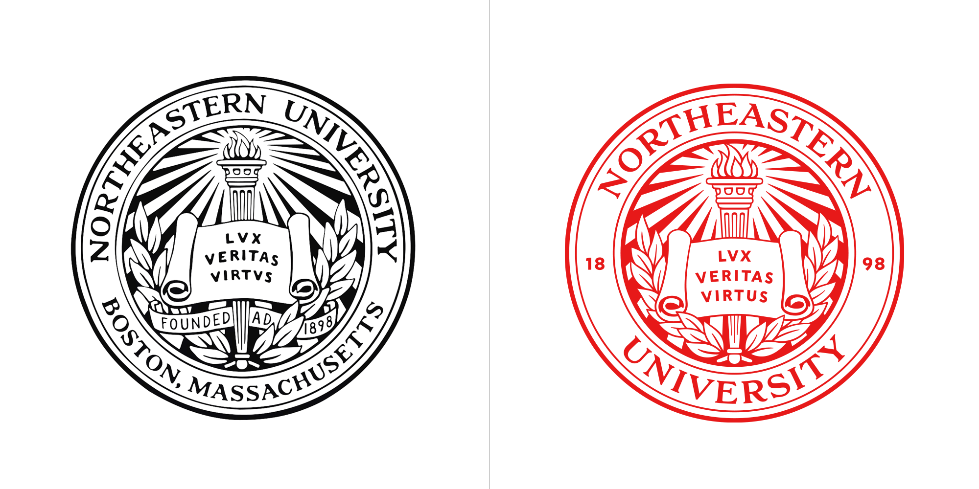 波士顿northeastern大学新logo