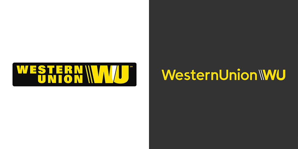 国际汇款公司 西联汇款(Western Union)更换新LOGO