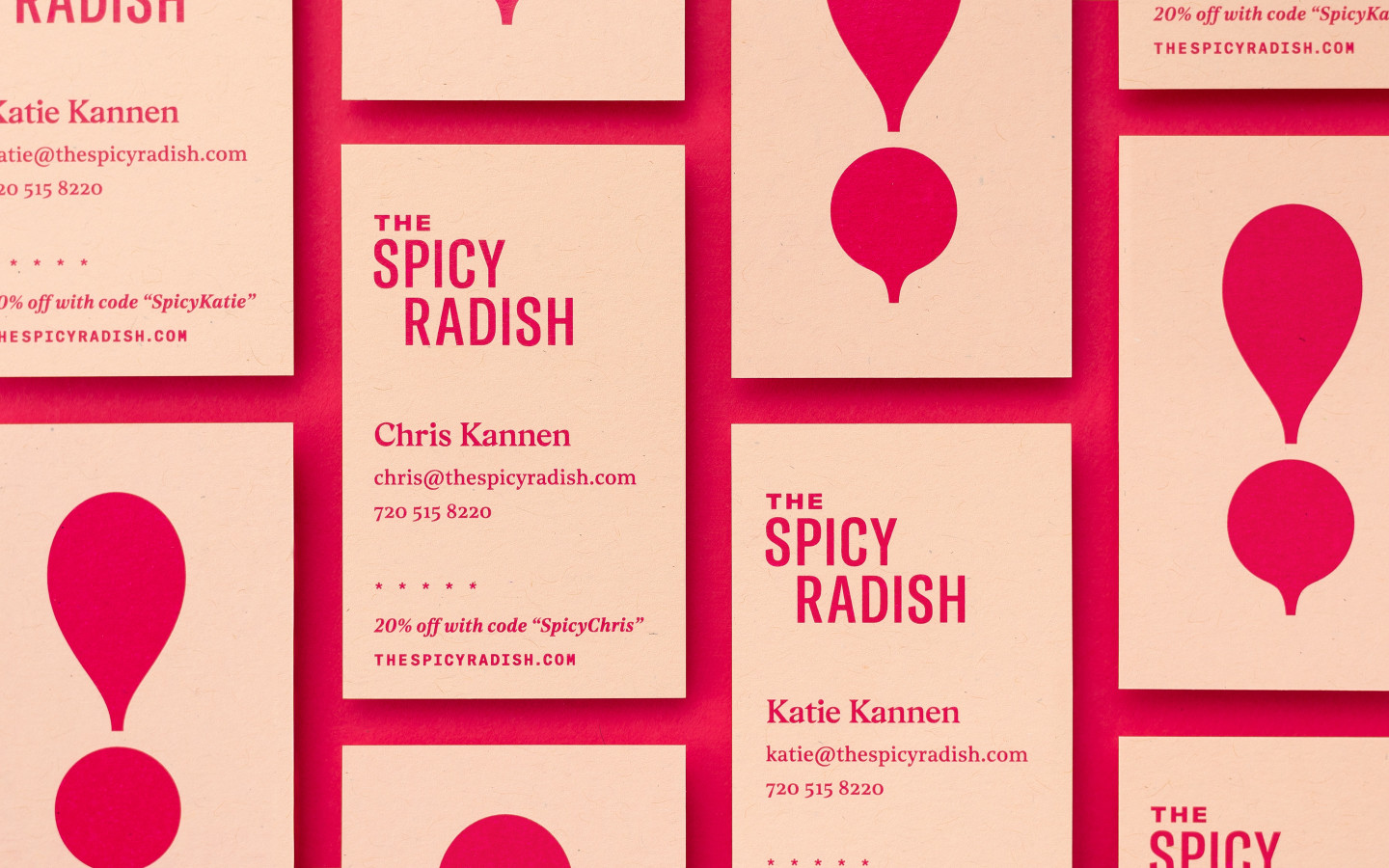 餐饮外卖服务公司Spicy Radish的新标志