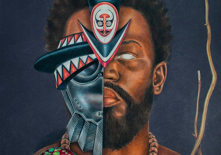 神秘的民族风情：非洲加勒比风格人物肖像画