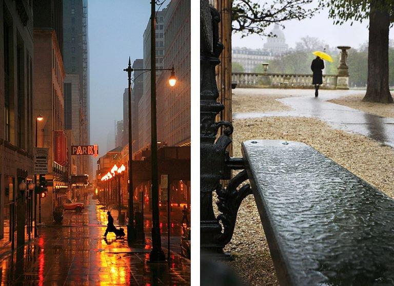 在雨中：Christophe Jacrot镜头下的雨中街景