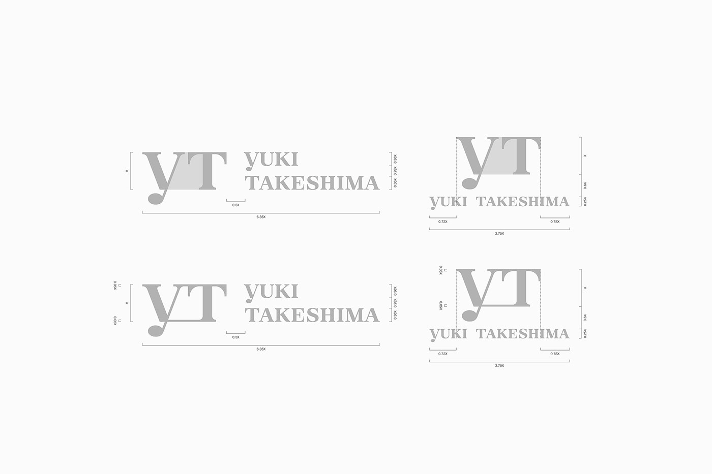 化妆品品牌yUKI TAKESHIMA动感VI设计