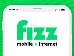 大胆的色彩 跳跃的图形:在线电信提供商Fizz品牌设计