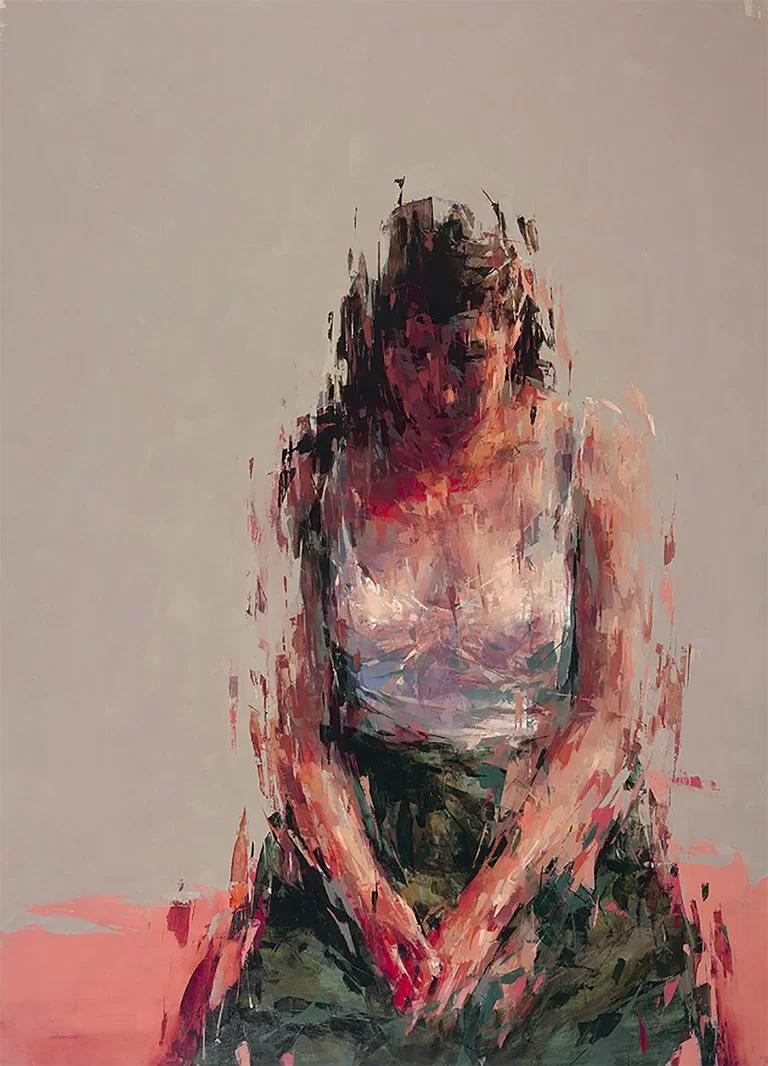 Kai Samuels-Davis富有表现力的抽象肖像画作品