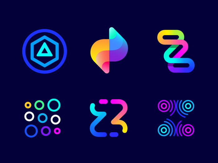 22款缤纷色彩的logo设计