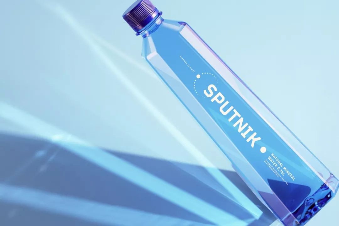 深邃蓝色：Sputnik water纯净水包装设计