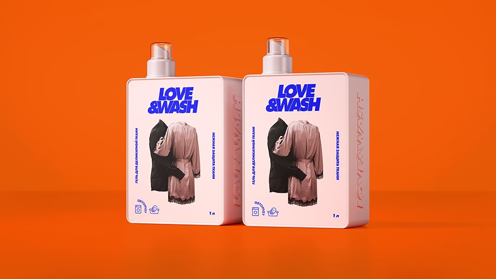 洗衣用品品牌Love&wash包装设计