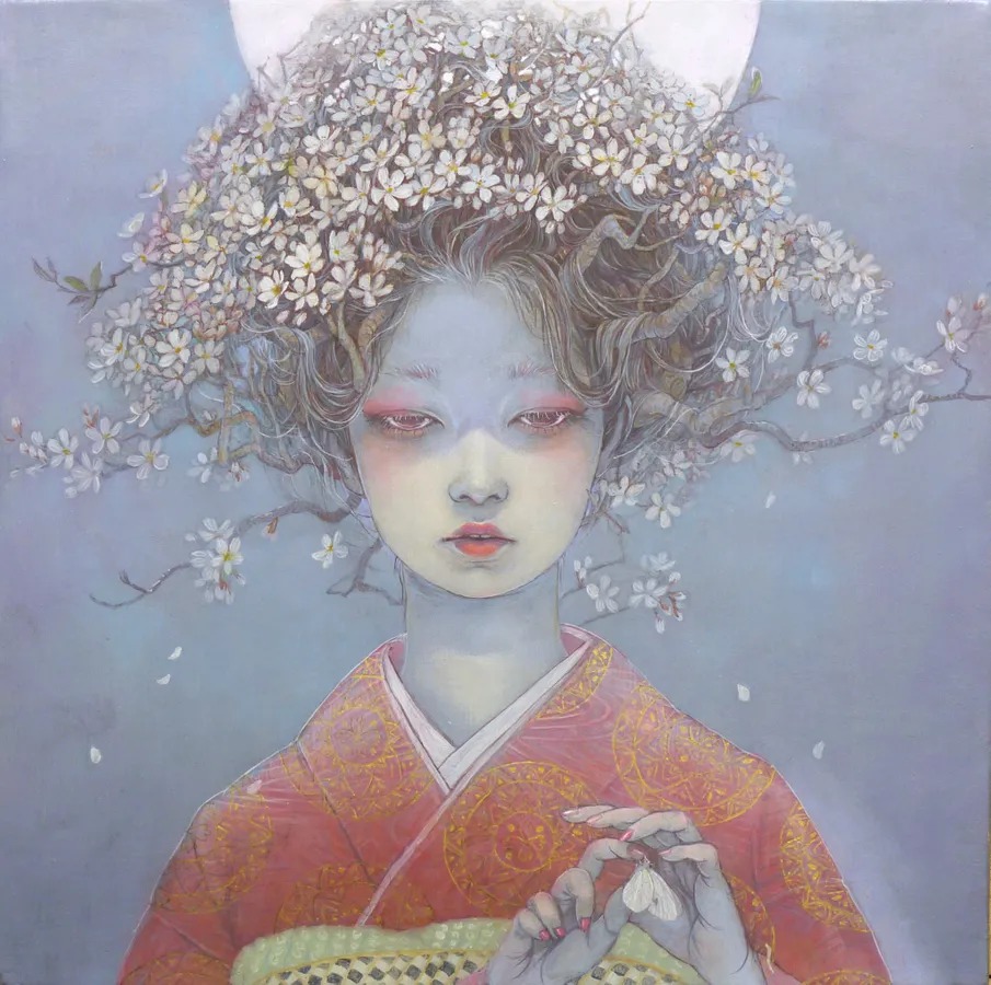 日本插画家Miho Hirano笔下细腻优美的少女插画