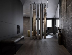 冷酷高級黑：時尚質感公寓設計