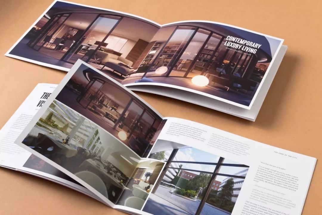 来自波兰设计师极简风格的房地产画册设计