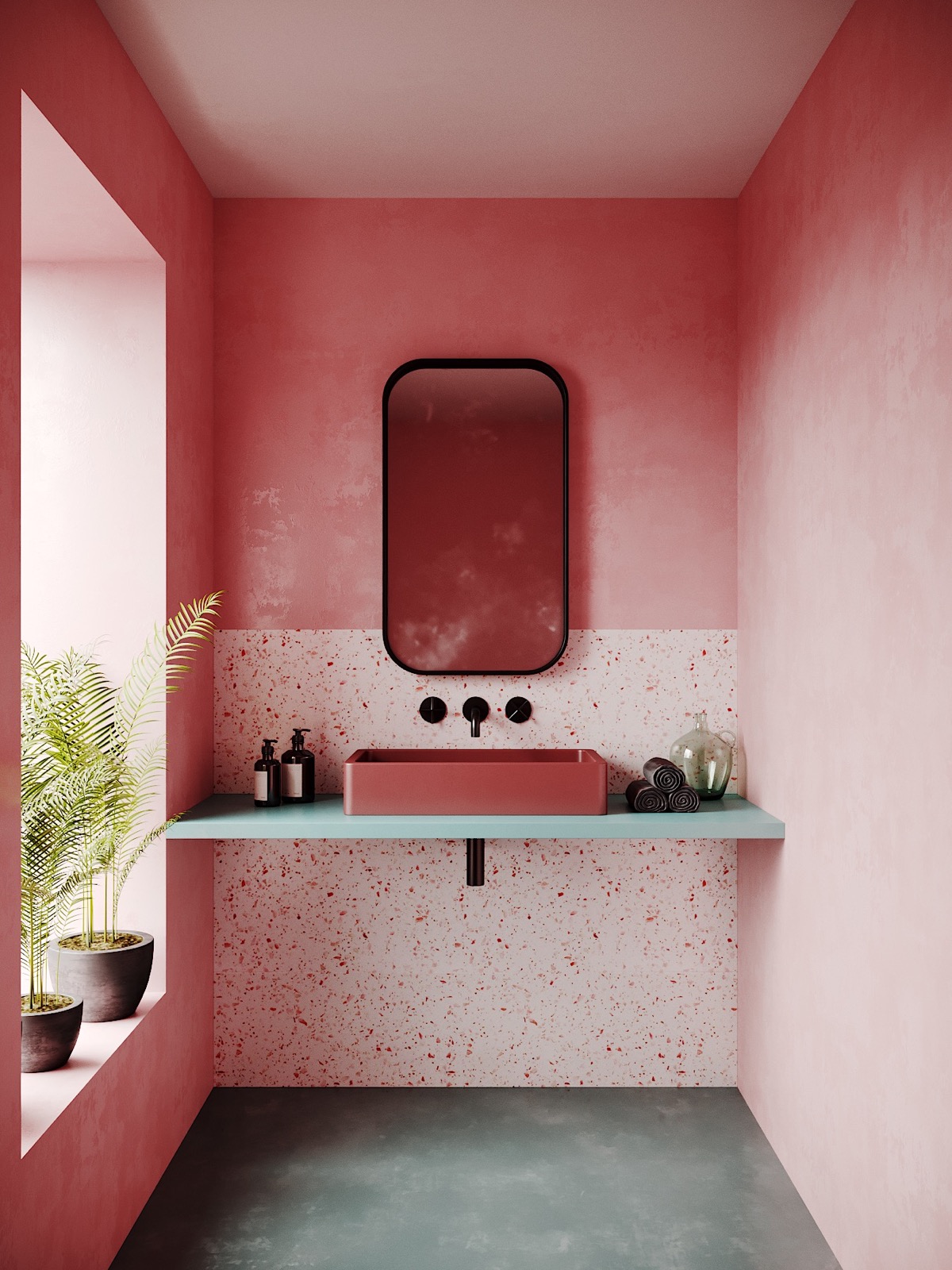 how-to-make-a-pink-bathroom-look-modern-