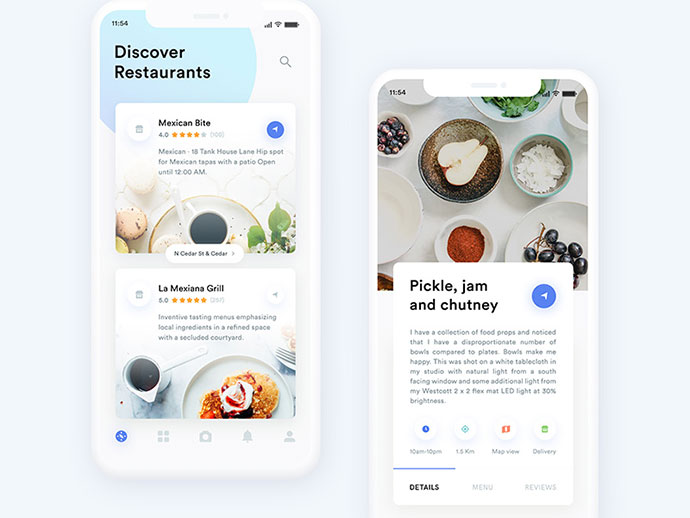 40款国外美食App UI设计