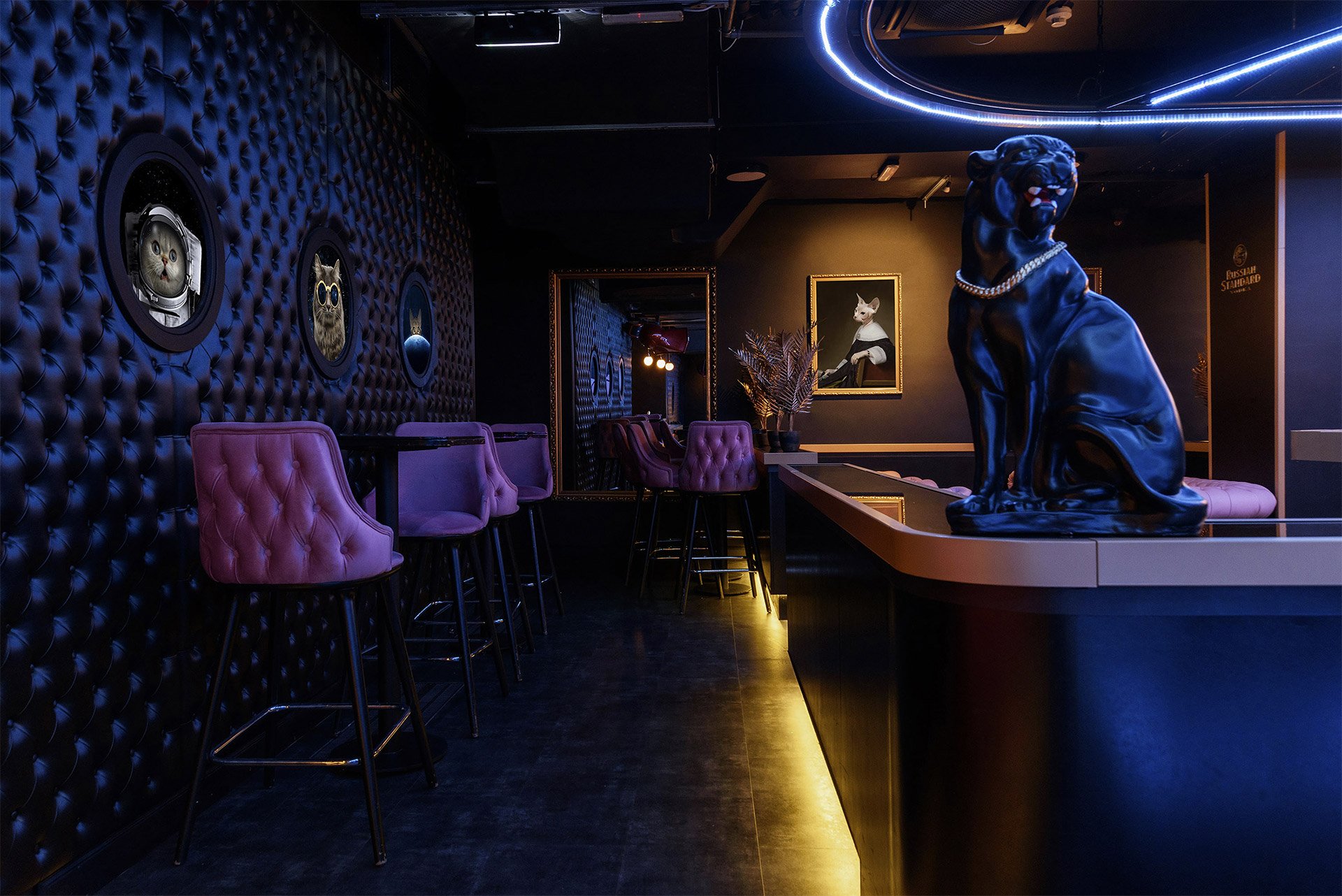 布达佩斯猫咪酒吧和舞蹈俱乐部品牌视觉设计