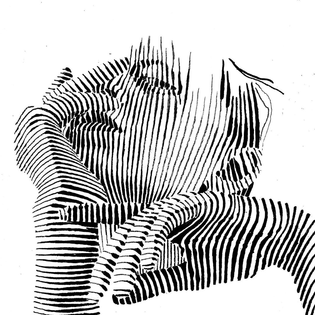 Dominic Depeyre令人着迷的动感线条绘画作品