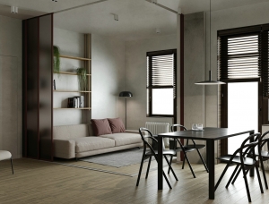 簡單有質感的極簡北歐風格公寓設計