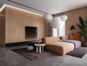 溫暖淡雅的米色 2套現代風格公寓設計