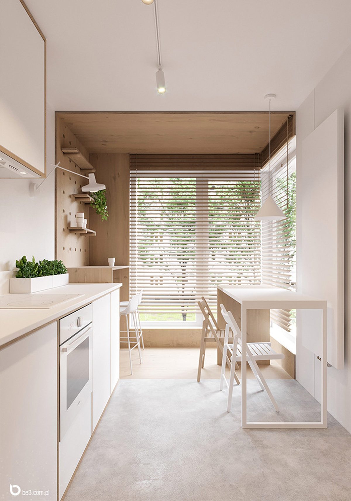 清新自然的绿植：5个美丽简洁的公寓设计