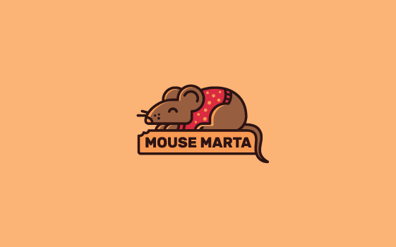 标志设计元素运用实例：老鼠(4)