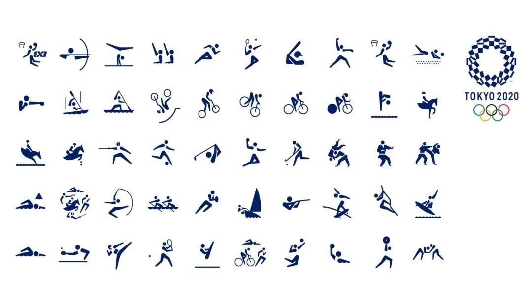 首创！东京奥运会运动项目动态图标发布