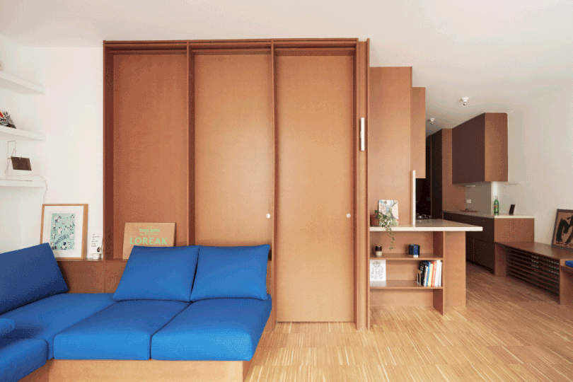 小空间的精布局！巴塞罗那70平公寓设计