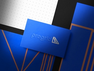 Progrid轻钢框架建设公司品牌VI设计